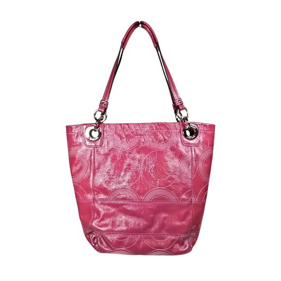 Coach 1941 Alex Pink Patent Leather Tote 14265 - Picture 2 of 10